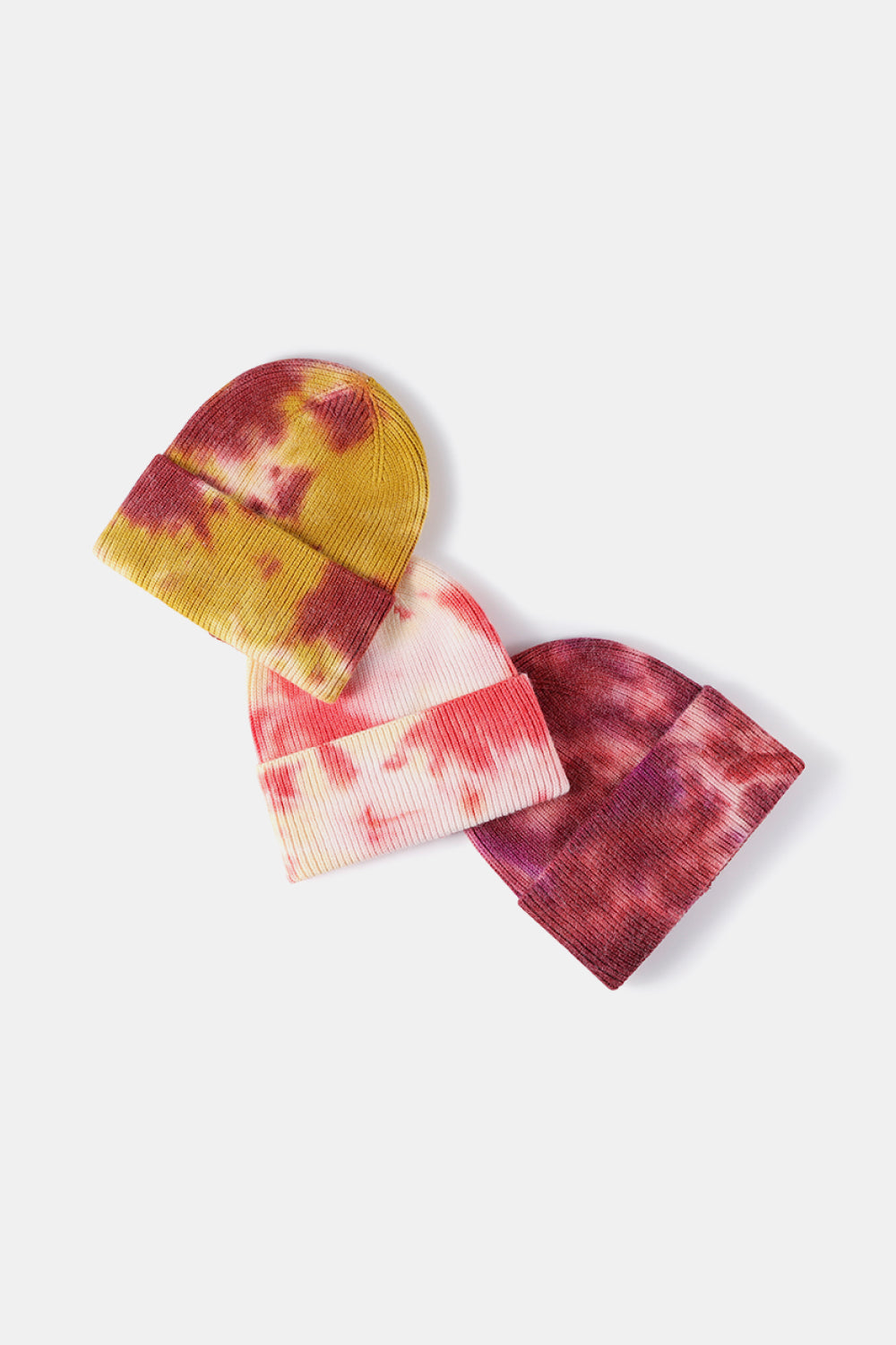 Tie-Dye Cuffed Beanie Hat