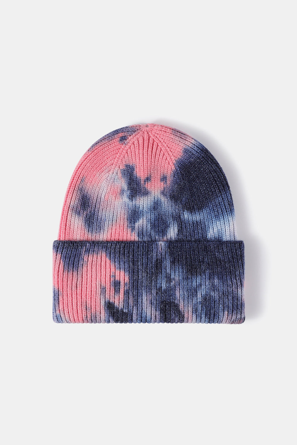 Tie-Dye Cuffed Beanie Hat