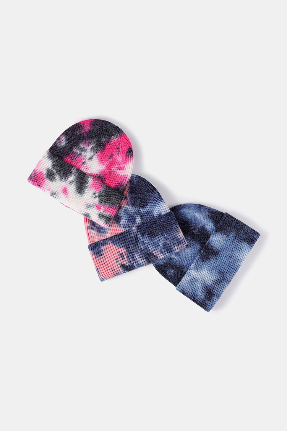 Tie-Dye Cuffed Beanie Hat