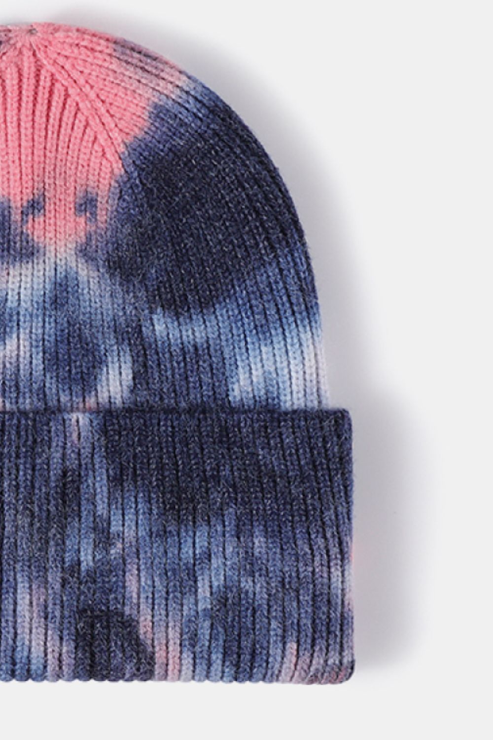Tie-Dye Cuffed Beanie Hat