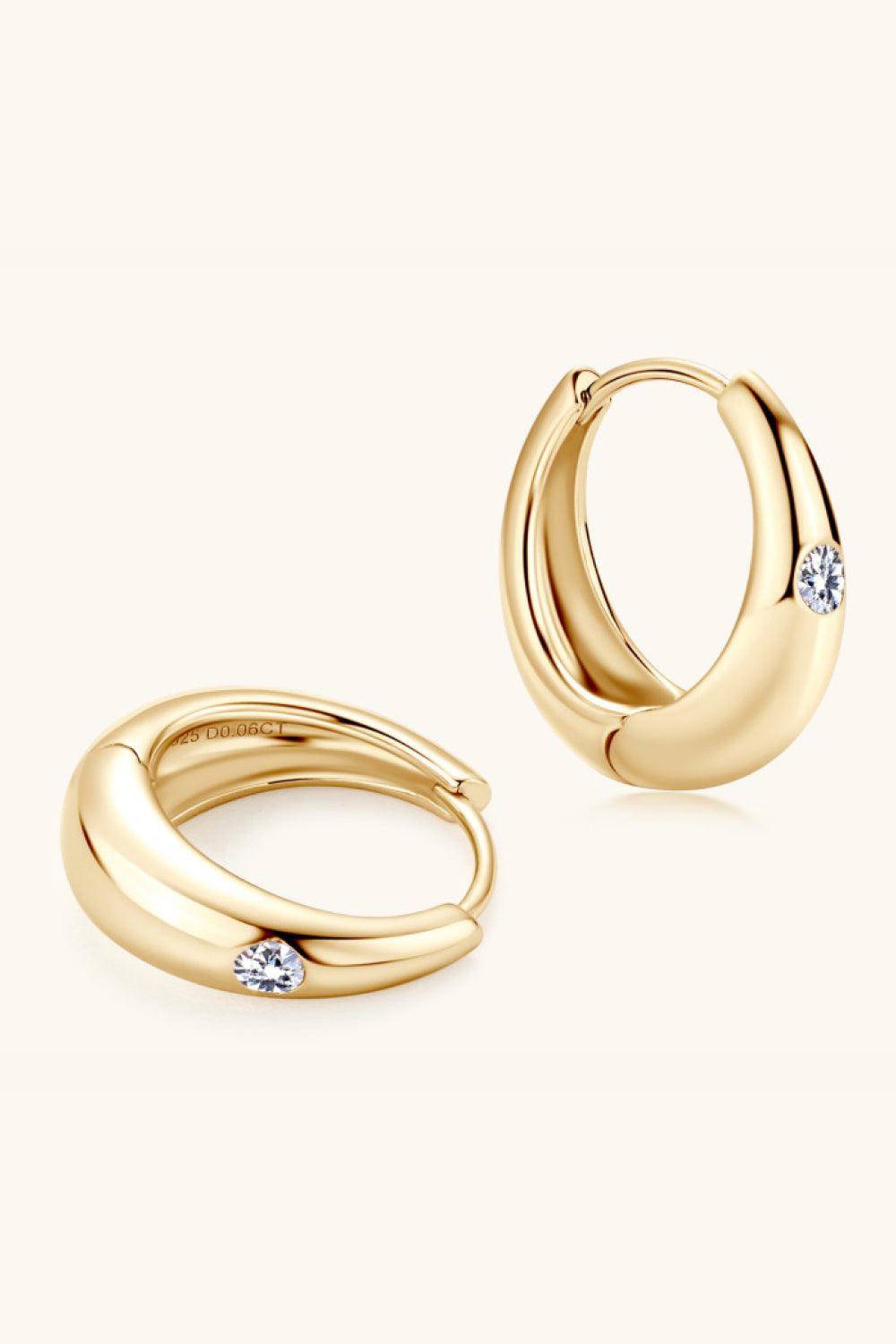 Moissanite 925 Sterling Silver Earrings - Lab Fashion, Home & Health