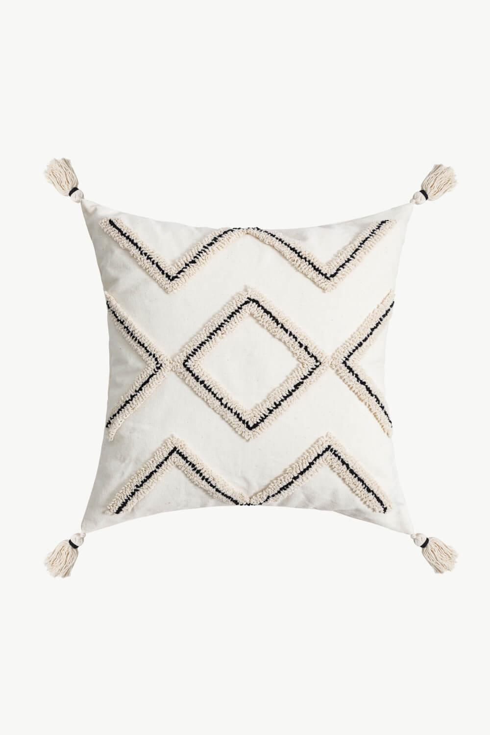 Geometric Embroidered Decorative Throw Pillow Case - Lab Fashion, Home & Health