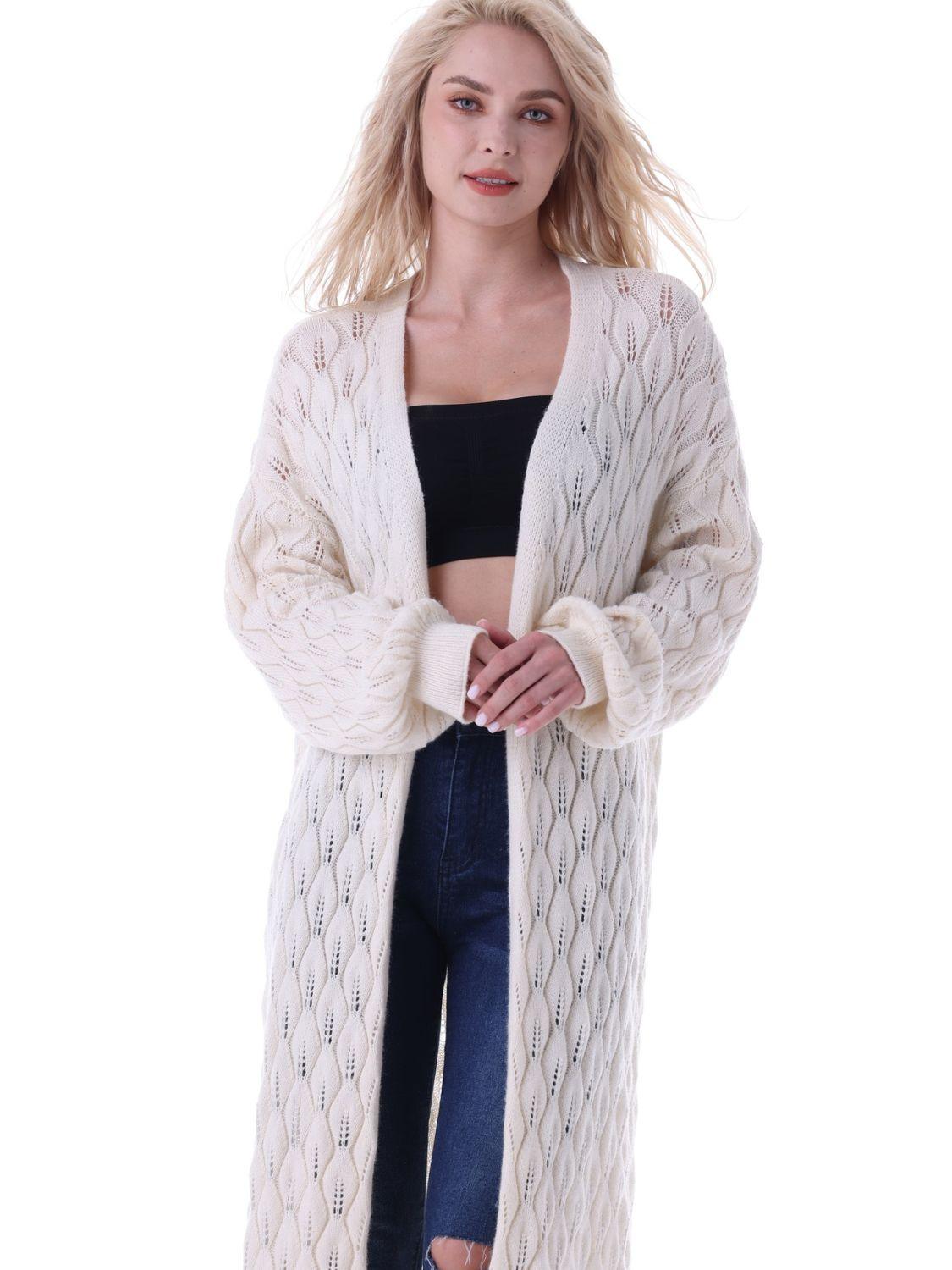 Open Front Longline Cardigan - Lab Fashion, Home & Health