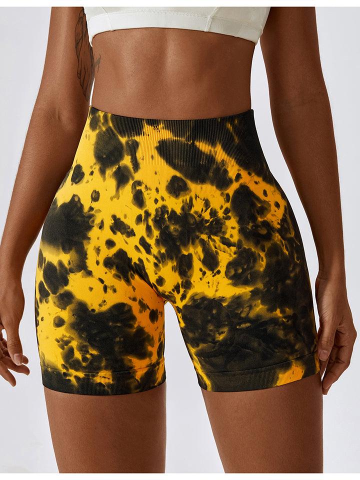 Tie Dye Wide Waistband Sports Shorts - Lab Fashion, Home & Health