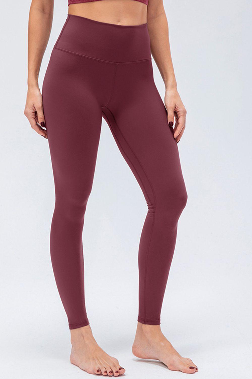 Wide Waistband Slim Fit Active Leggings - Lab Fashion, Home & Health