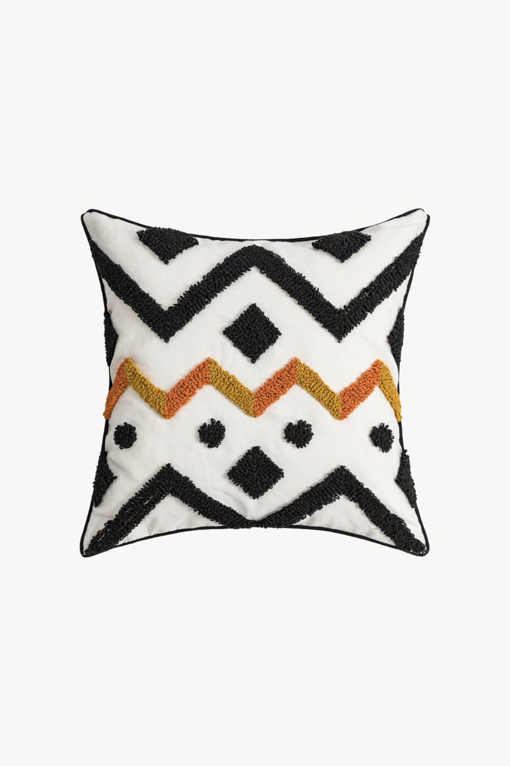 Geometric Embroidered Decorative Throw Pillow Case - Lab Fashion, Home & Health