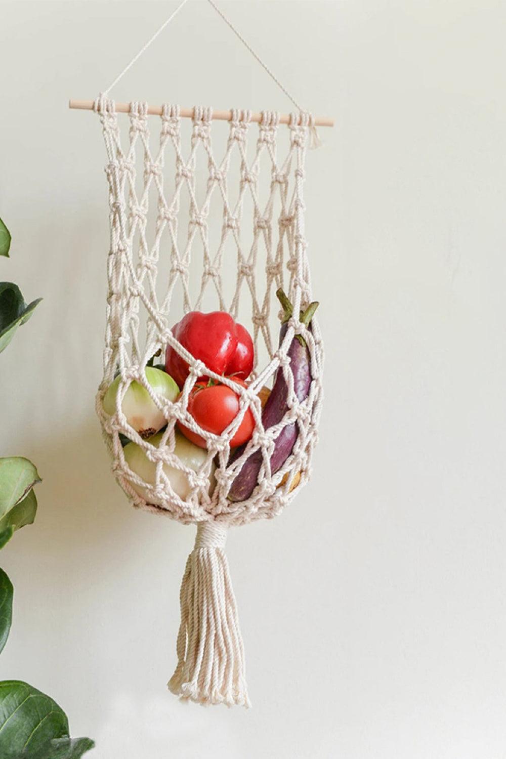 Macrame Basket Wall Hanging - Lab Fashion, Home & Health