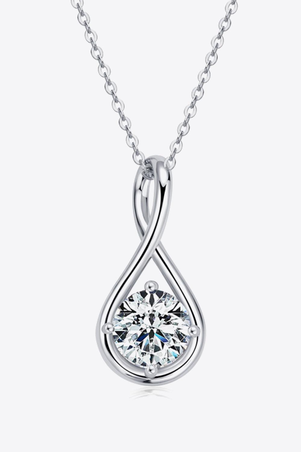 2 Carat Moissanite 925 Sterling Silver Necklace - Lab Fashion, Home & Health