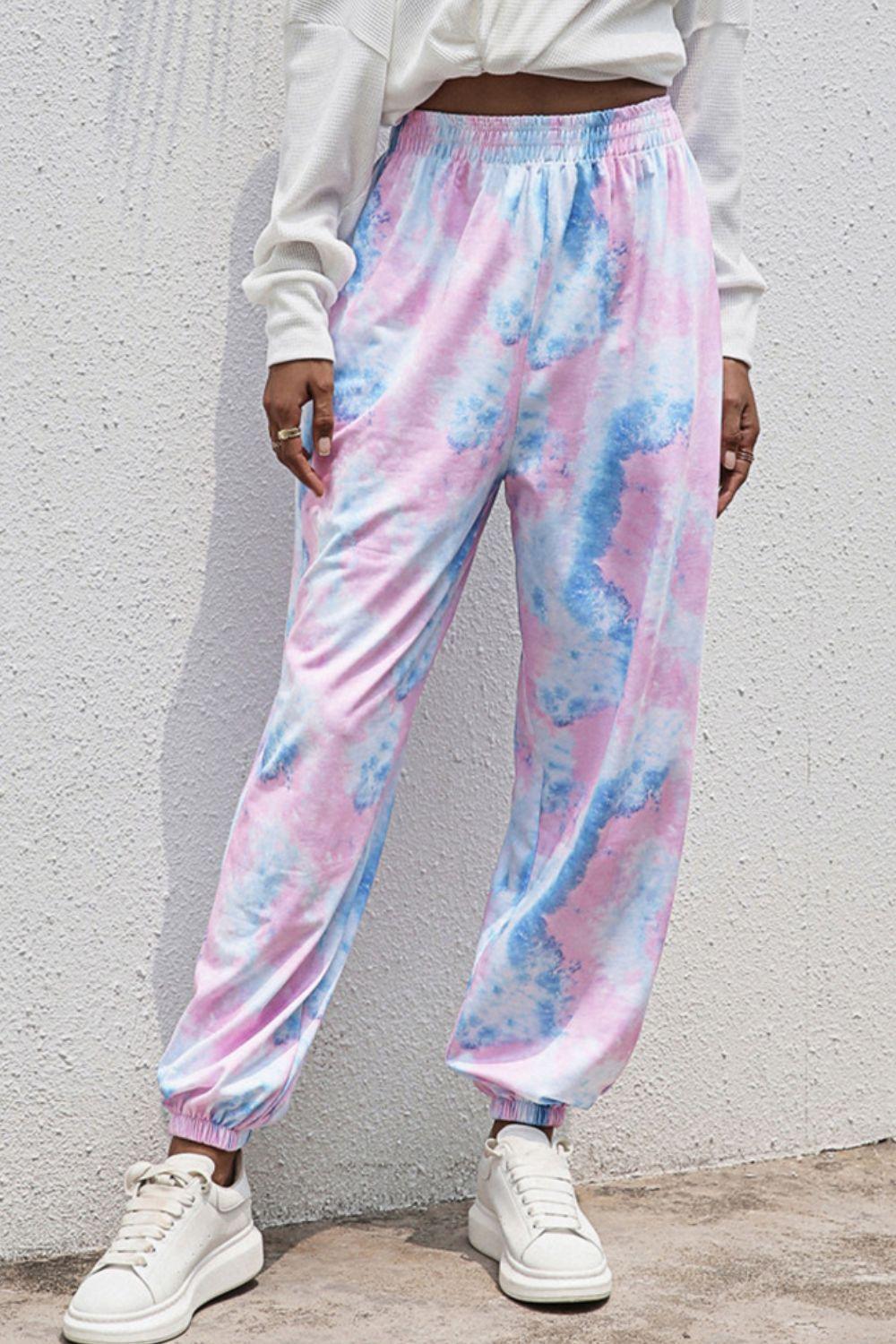 Tie-Dye Joggers with Pockets - Lab Fashion, Home & Health