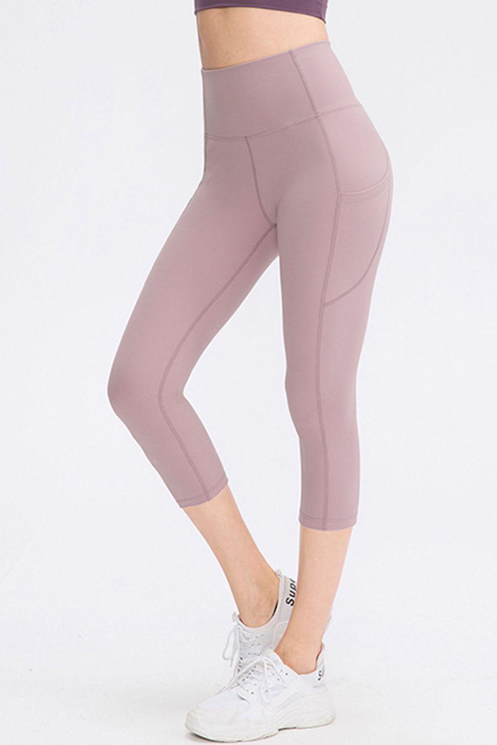 Wide Waistband Active Leggings with Pockets - Lab Fashion, Home & Health