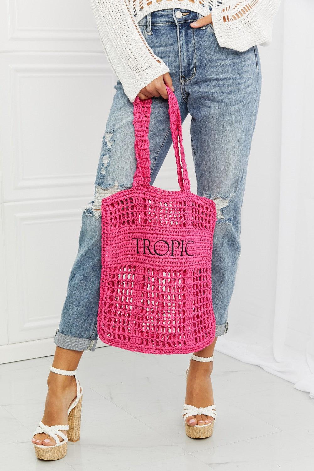 Fame Tropic Babe Staw Tote Bag - Lab Fashion, Home & Health