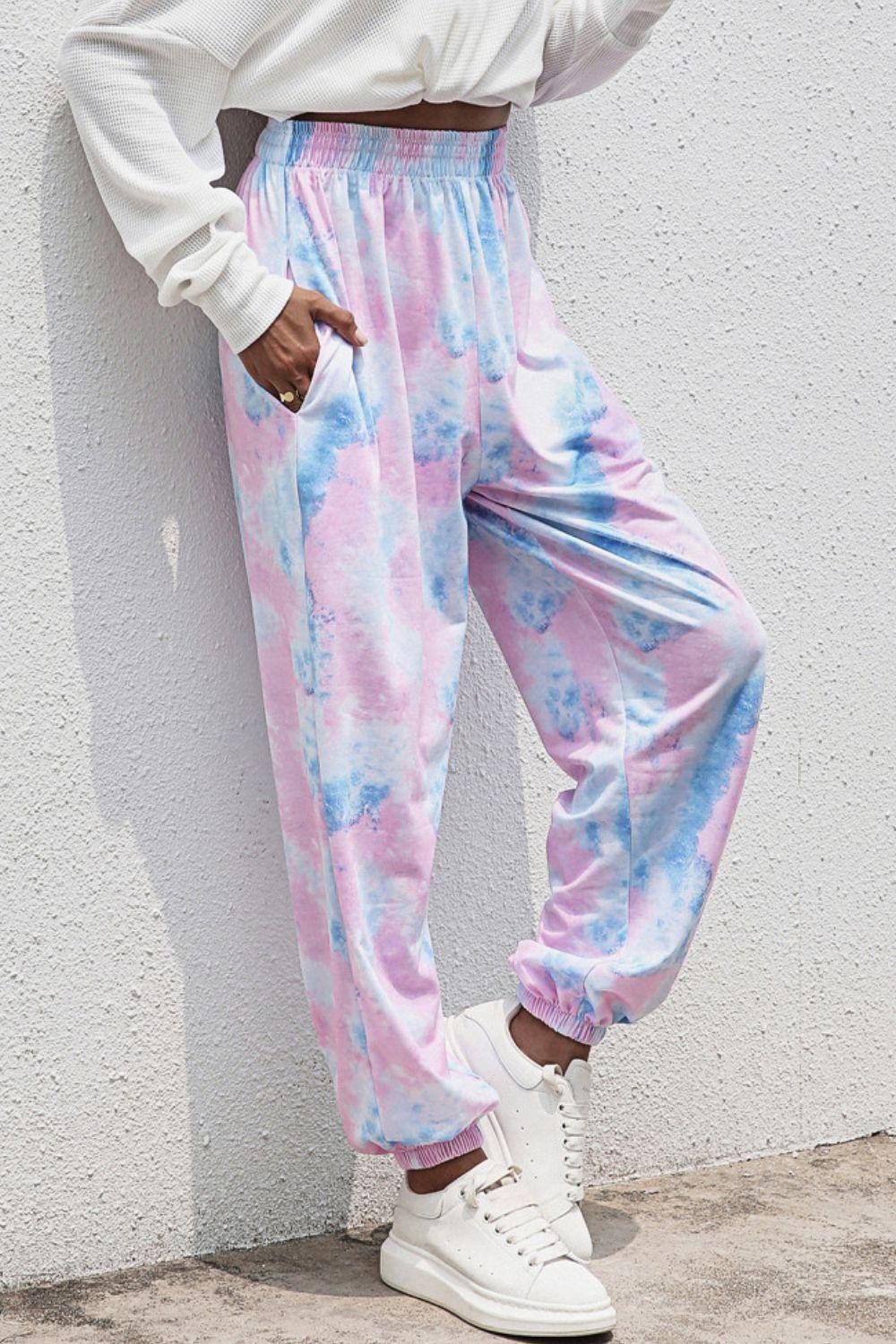 Tie-Dye Joggers with Pockets - Lab Fashion, Home & Health