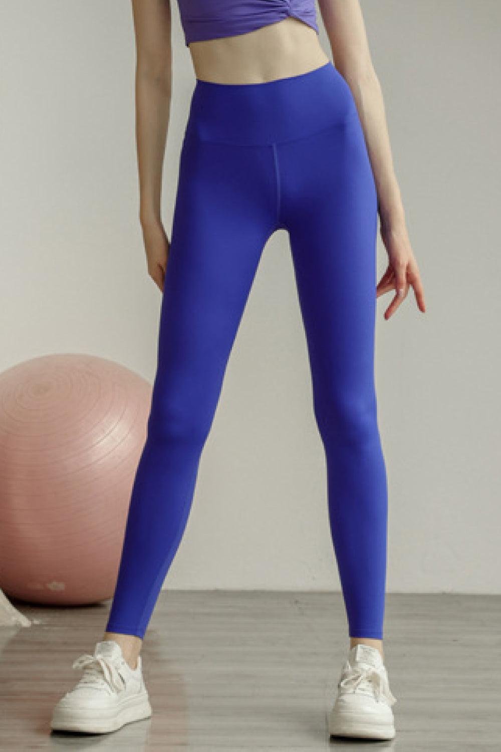 Wide Waistband Slim Fit Long Sports Leggings - Lab Fashion, Home & Health