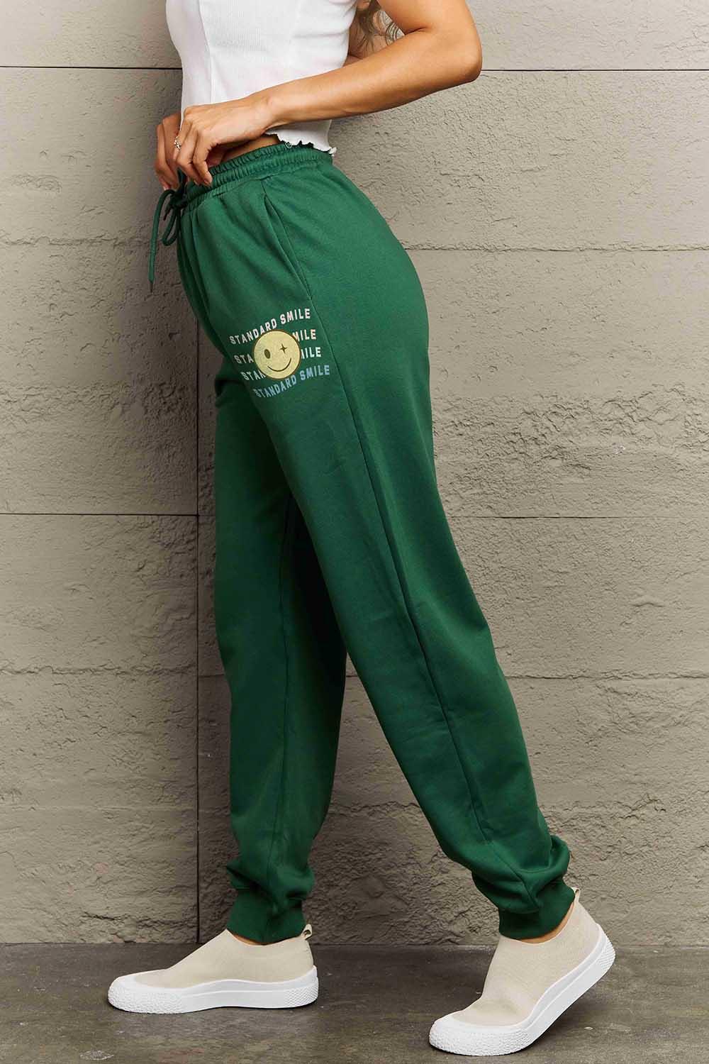 Simply Love Full Size STANDARD SMILES Graphic Sweatpants - Lab Fashion, Home & Health