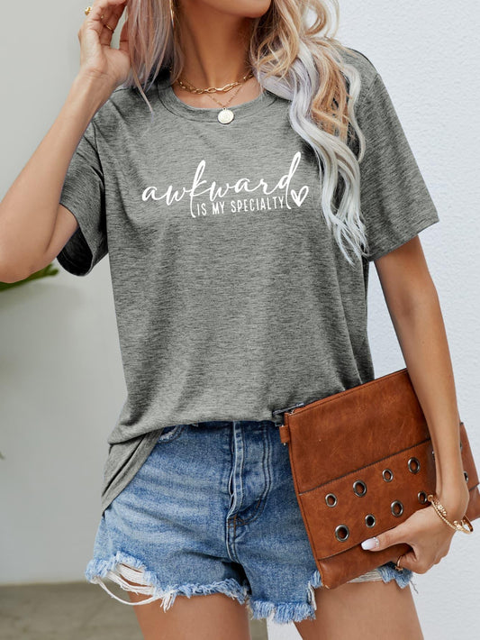 AWKWARD IS MY SPECIALTY Graphic Tee - Lab Fashion, Home & Health