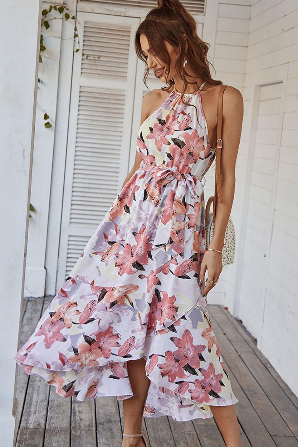 Floral Sleeveless Dress - Lab Fashion, Home & Health