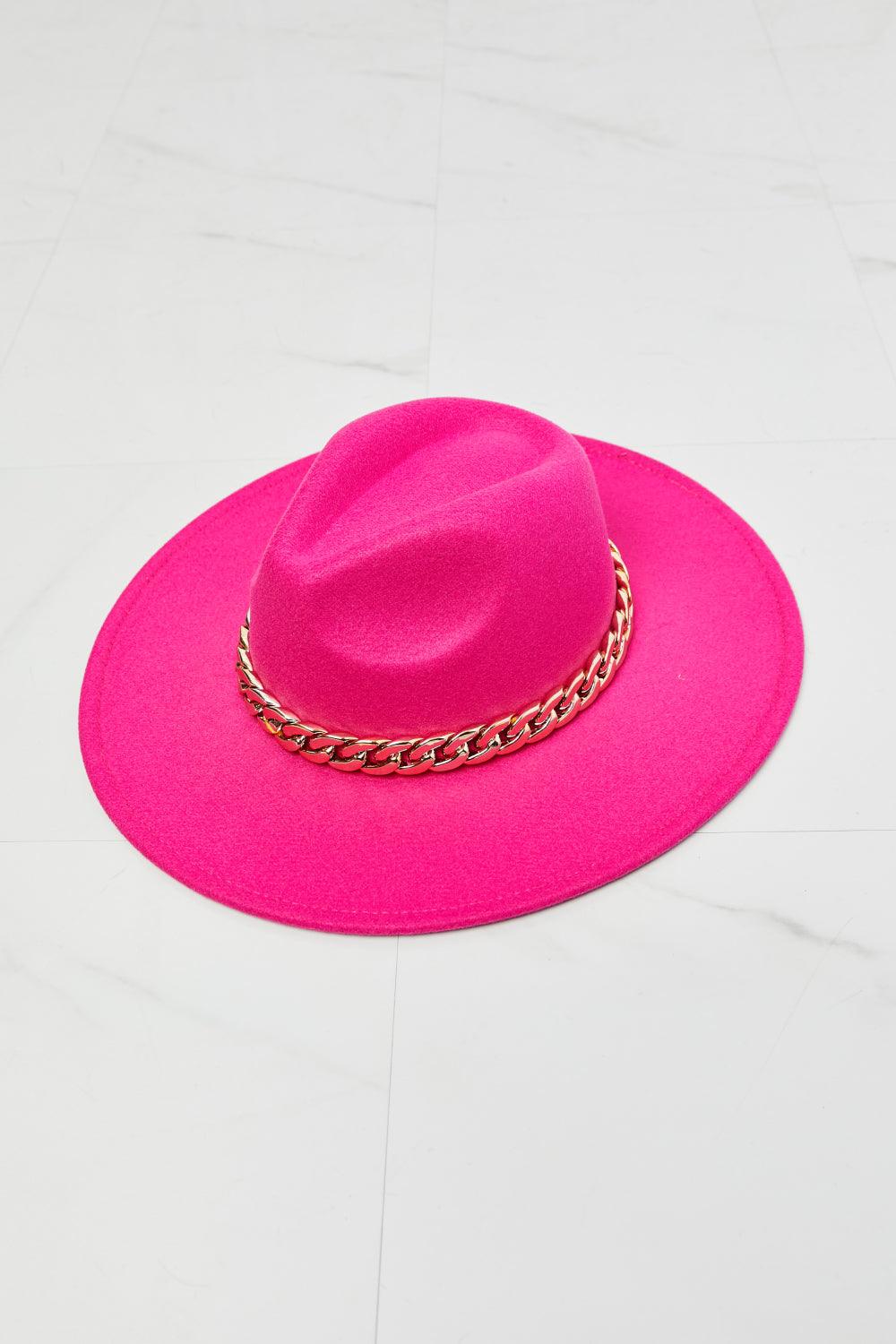 Fame Keep Your Promise Fedora Hat in Pink - Lab Fashion, Home & Health