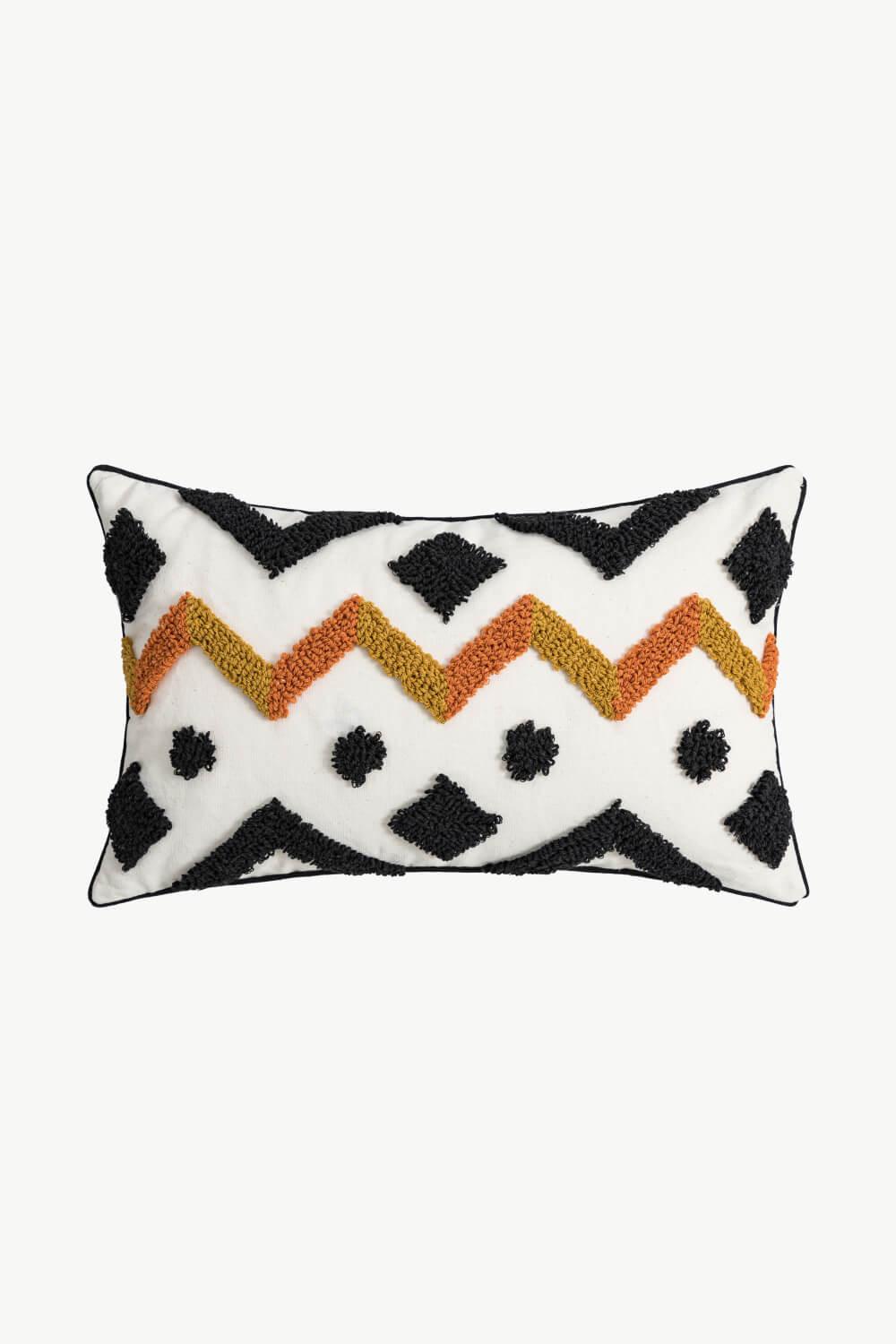 Geometric Embroidered Decorative Throw Pillow Case - Lab Fashion, Home & Health