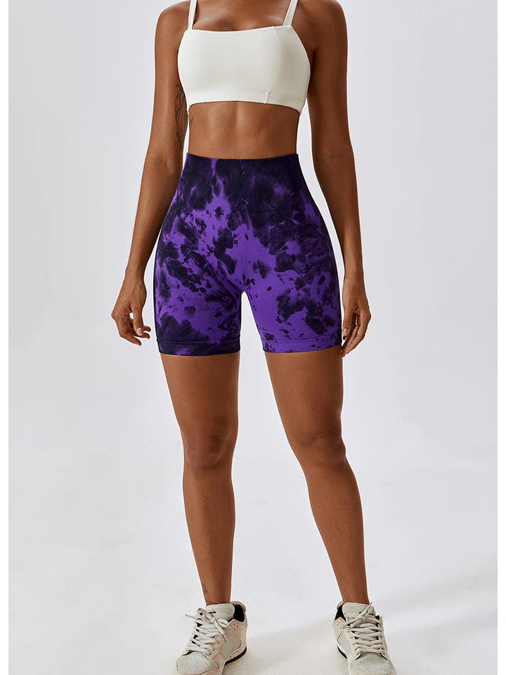 Tie Dye Wide Waistband Sports Shorts - Lab Fashion, Home & Health