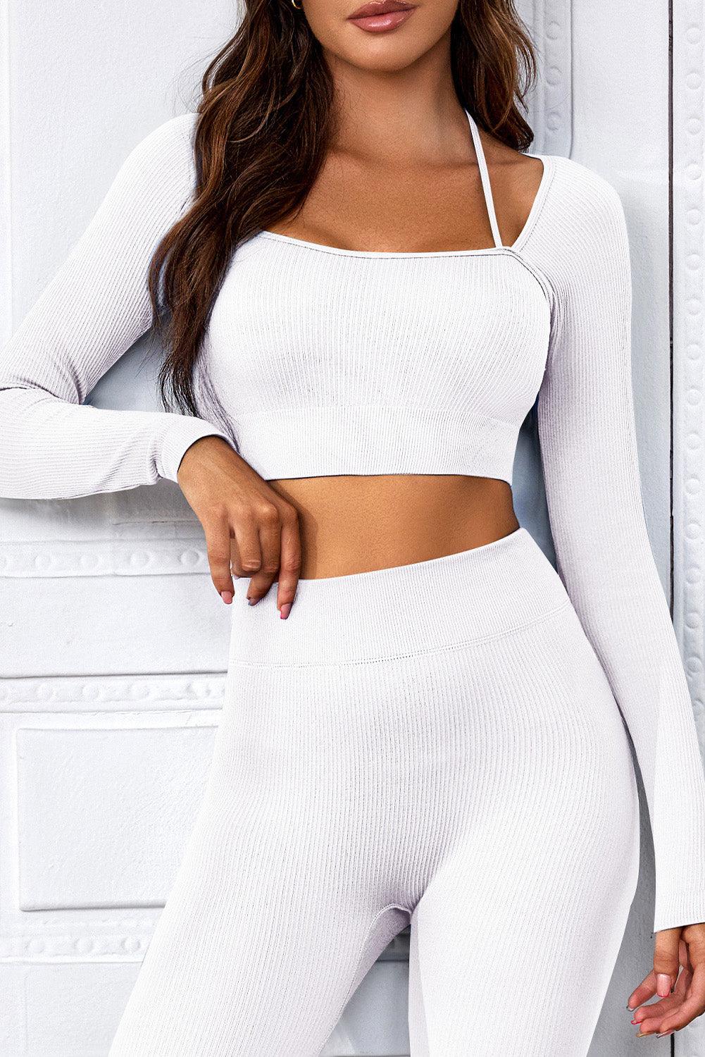 Long Sleeve Cropped Sports Top - Lab Fashion, Home & Health