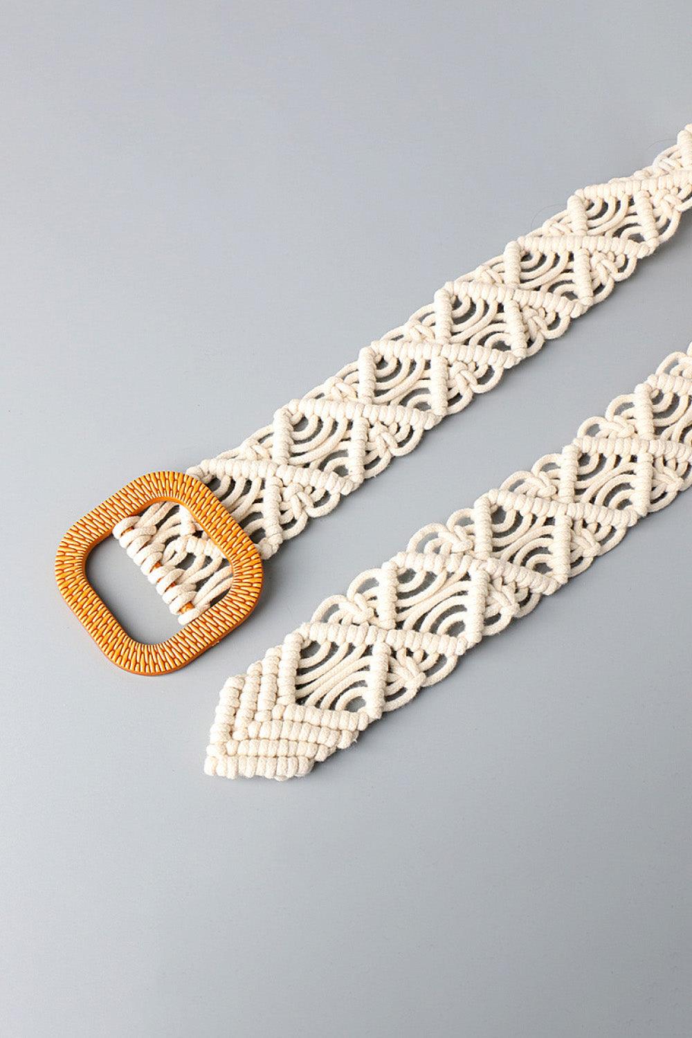 Wide Braid Belt with Resin Buckle - Lab Fashion, Home & Health