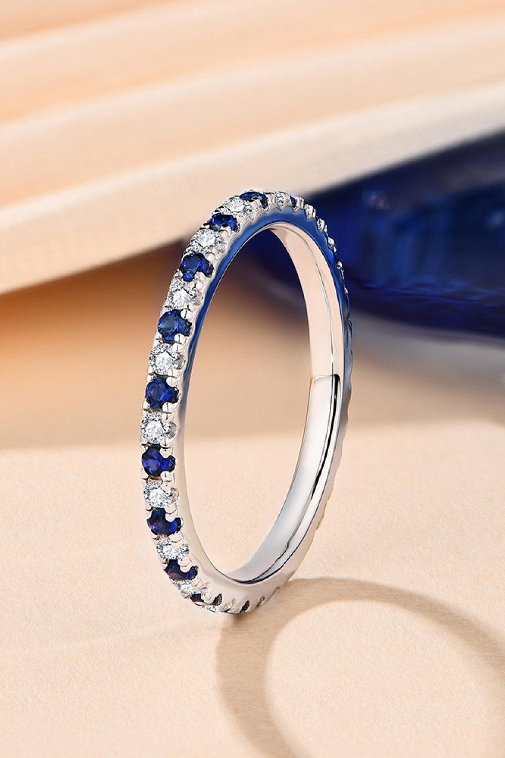 Moissanite Lab-Grown Sapphire Rings - Lab Fashion, Home & Health