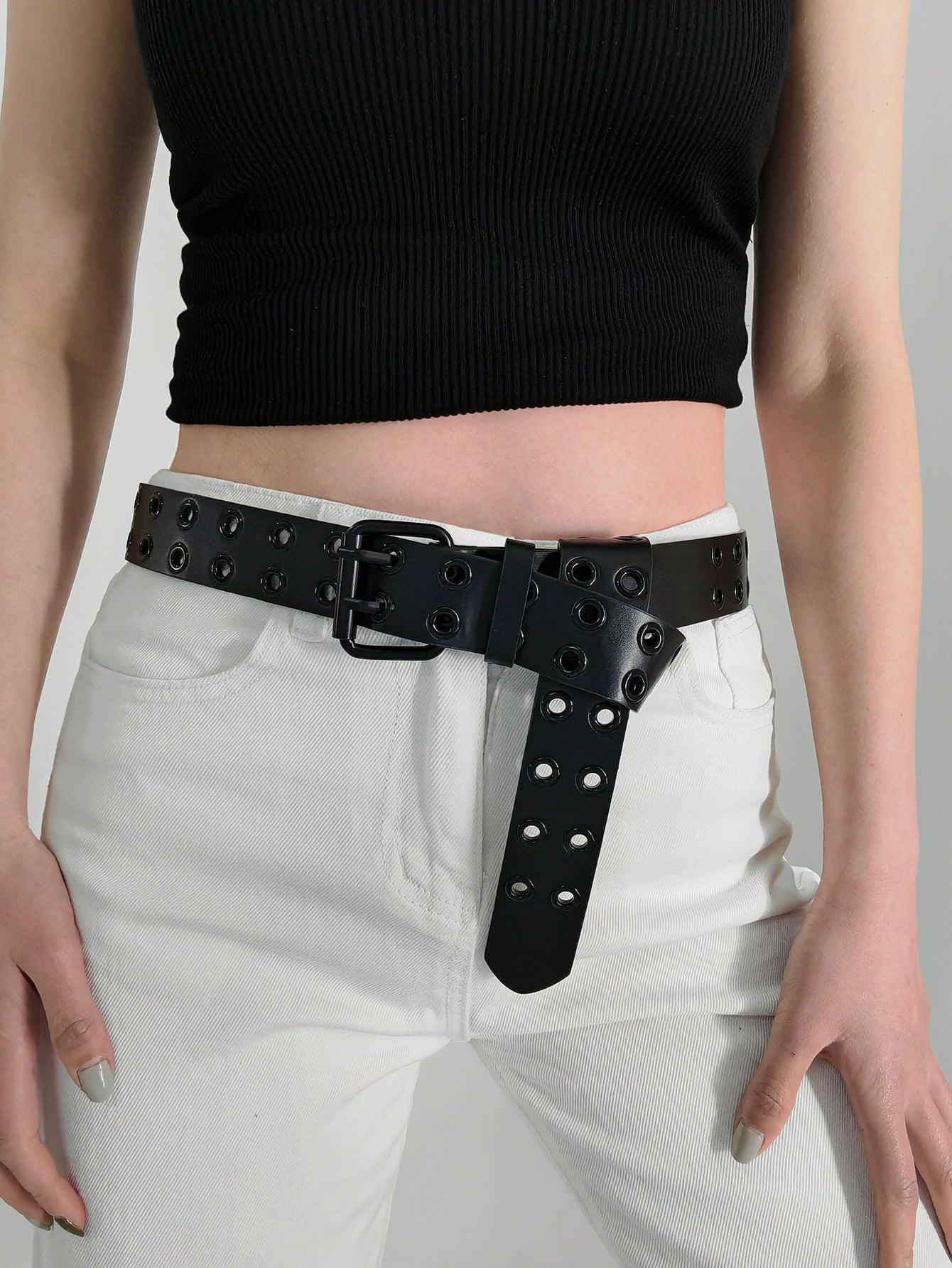 Grommet PU Leather Belt - Lab Fashion, Home & Health