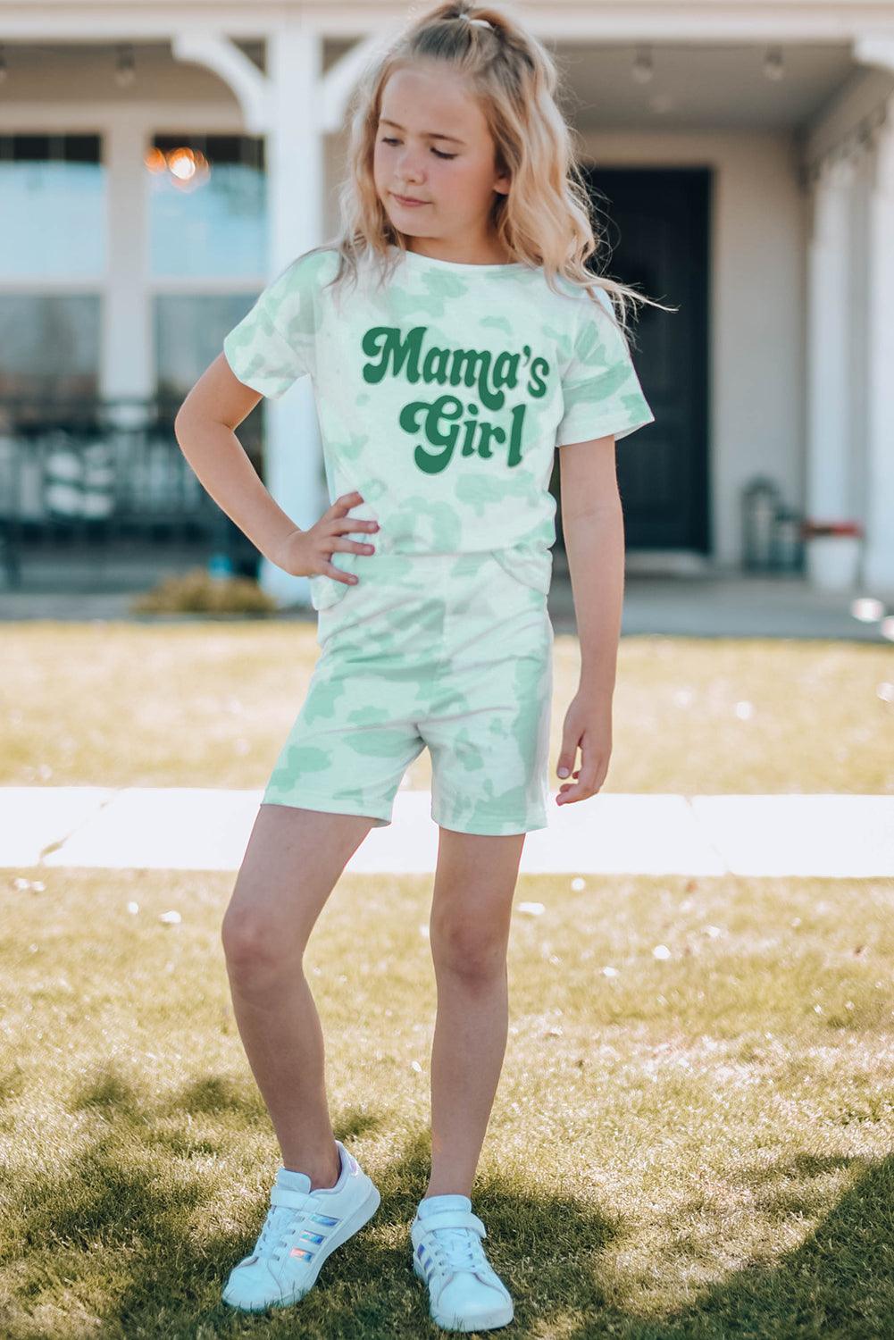 Girls Printed Letter Graphic Set - Lab Fashion, Home & Health