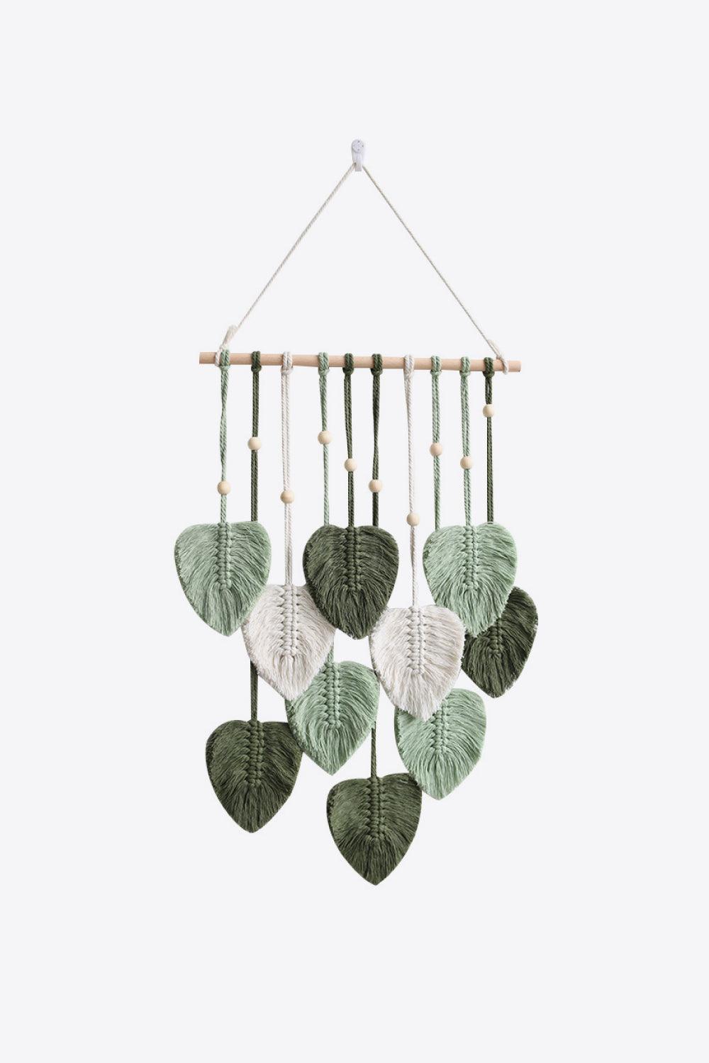 Macrame Leaf Bead Wall Hanging - Lab Fashion, Home & Health