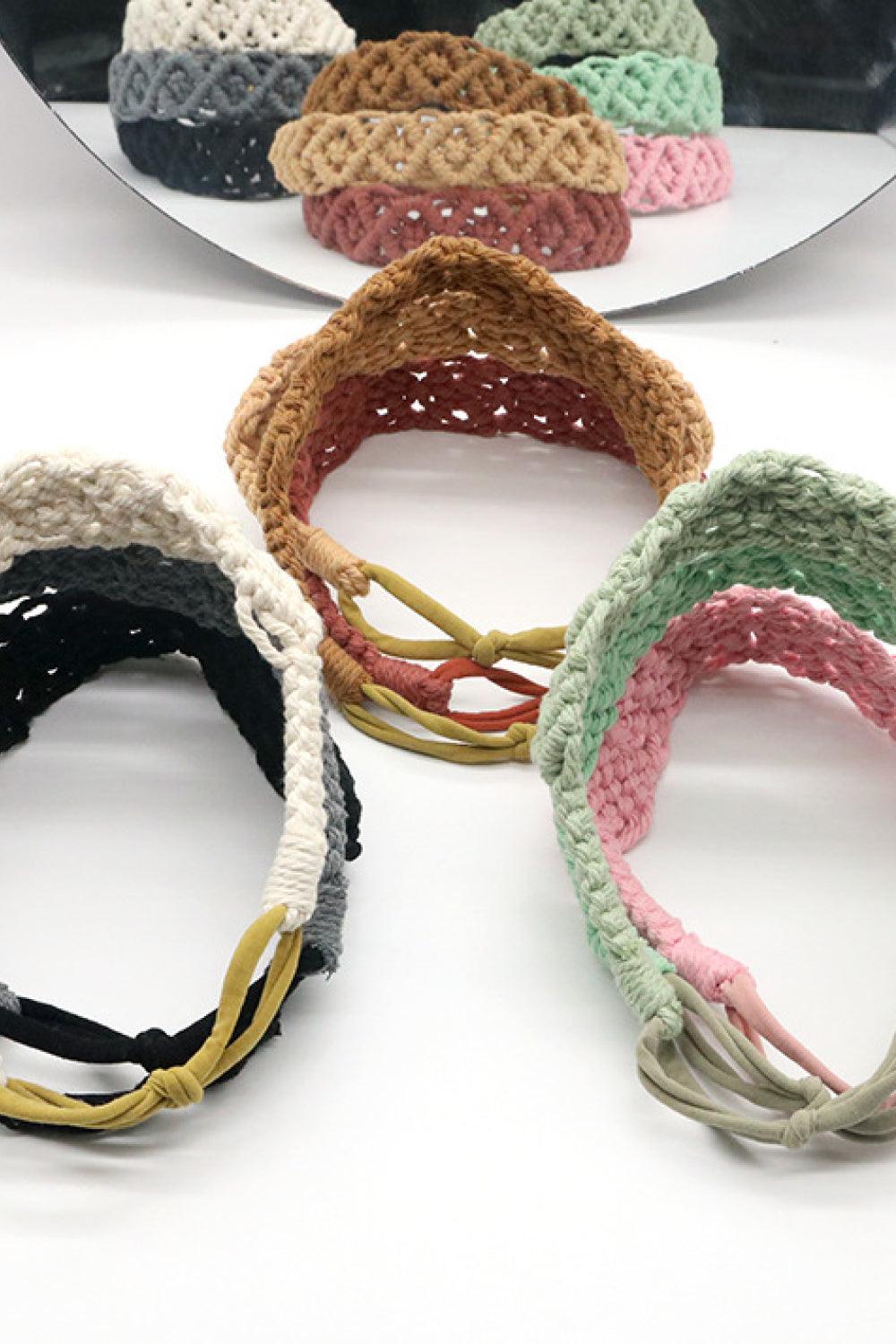 Assorted 2-Pack Macrame Flexible Headband - Lab Fashion, Home & Health