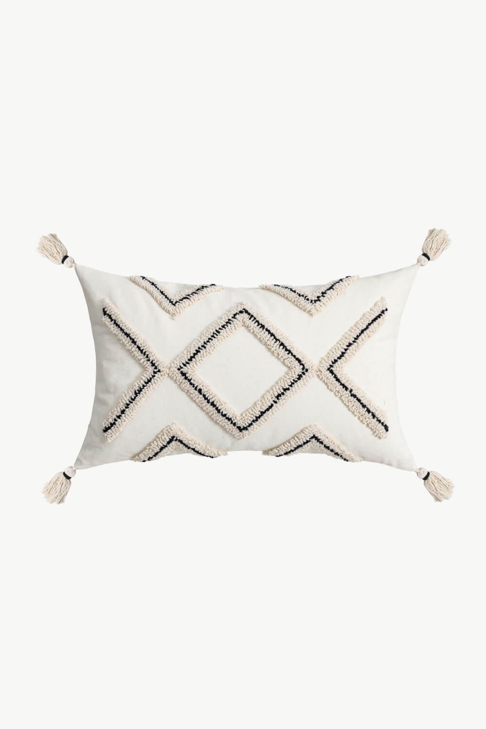 Geometric Embroidered Decorative Throw Pillow Case - Lab Fashion, Home & Health