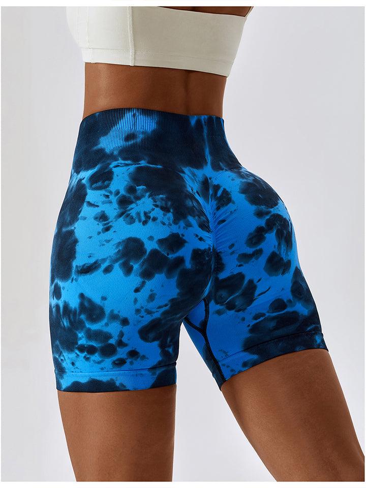 Tie Dye Wide Waistband Sports Shorts - Lab Fashion, Home & Health