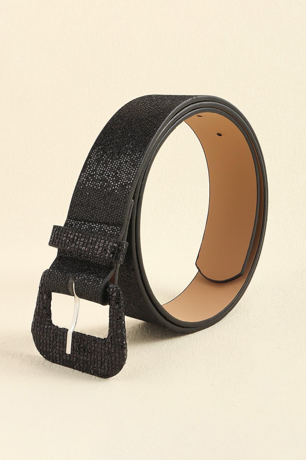 Glitter PU Leather Belt - Lab Fashion, Home & Health