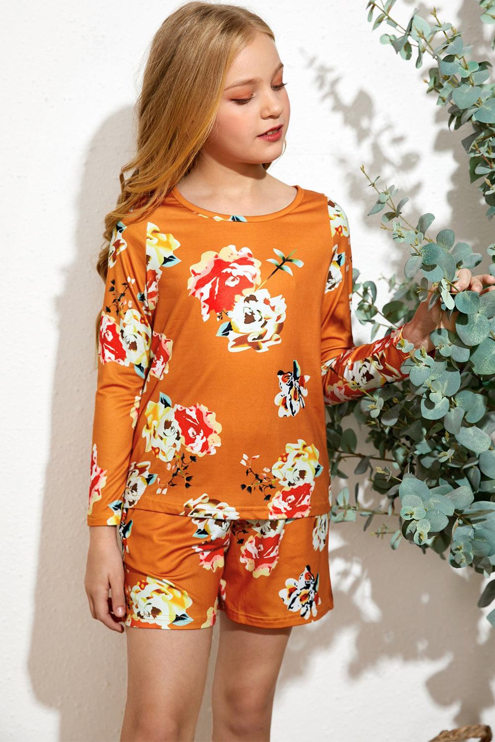 Girls Floral Long Sleeve Set - Lab Fashion, Home & Health