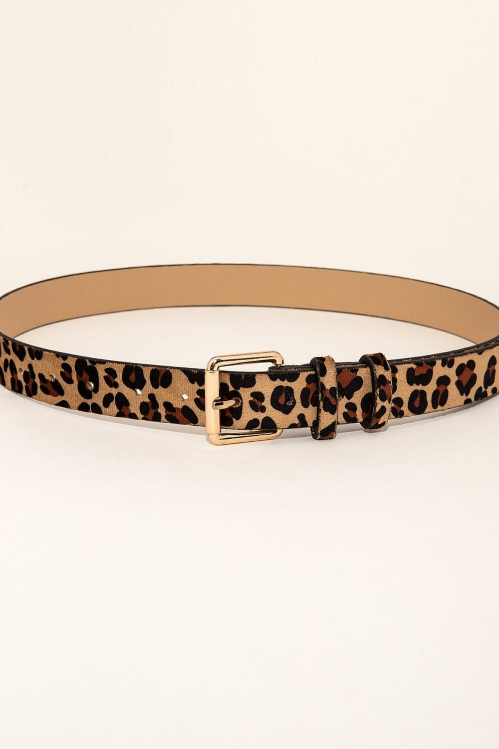 Leopard PU Leather Belt - Lab Fashion, Home & Health