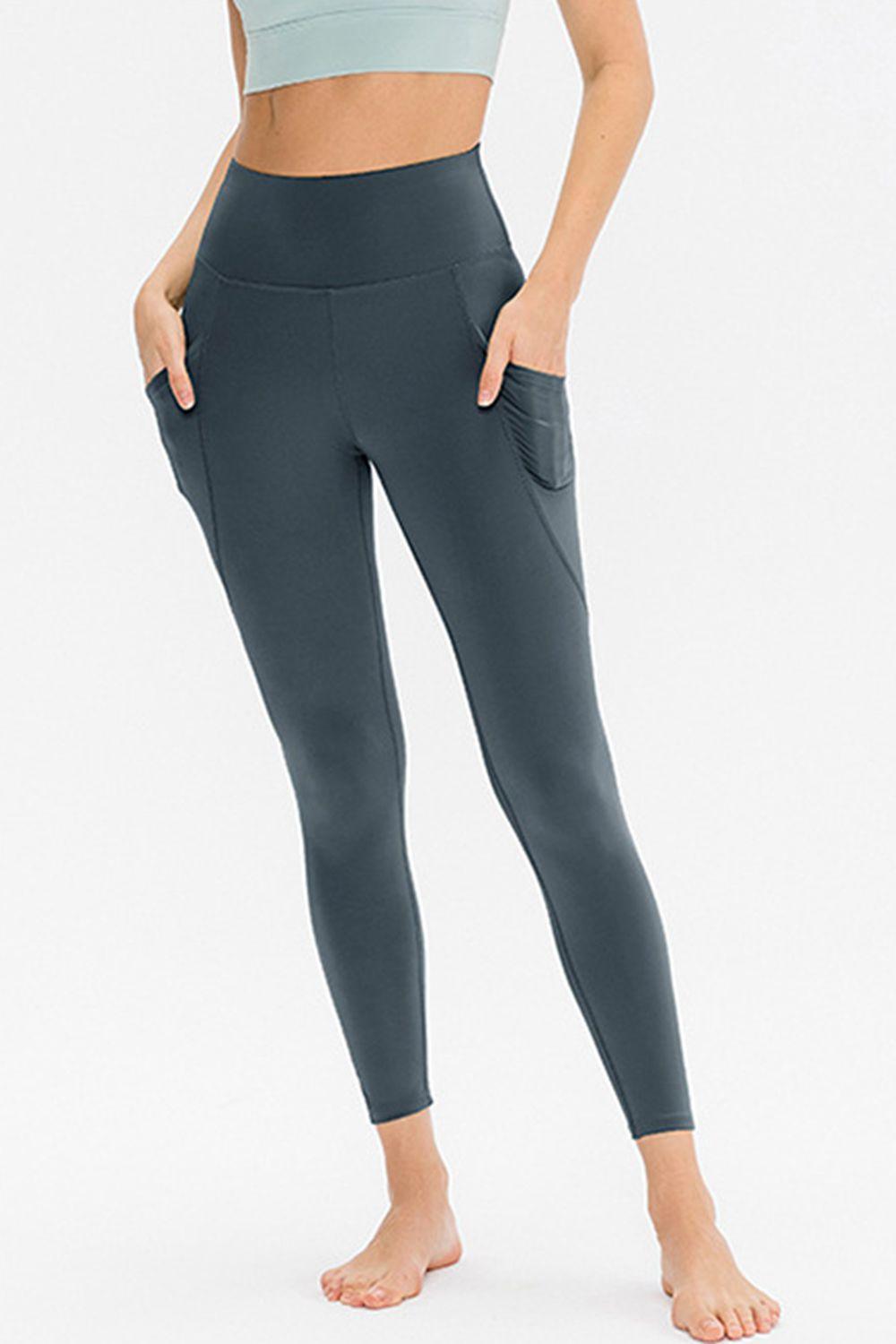 Slim Fit Long Active Leggings with Pockets - Lab Fashion, Home & Health