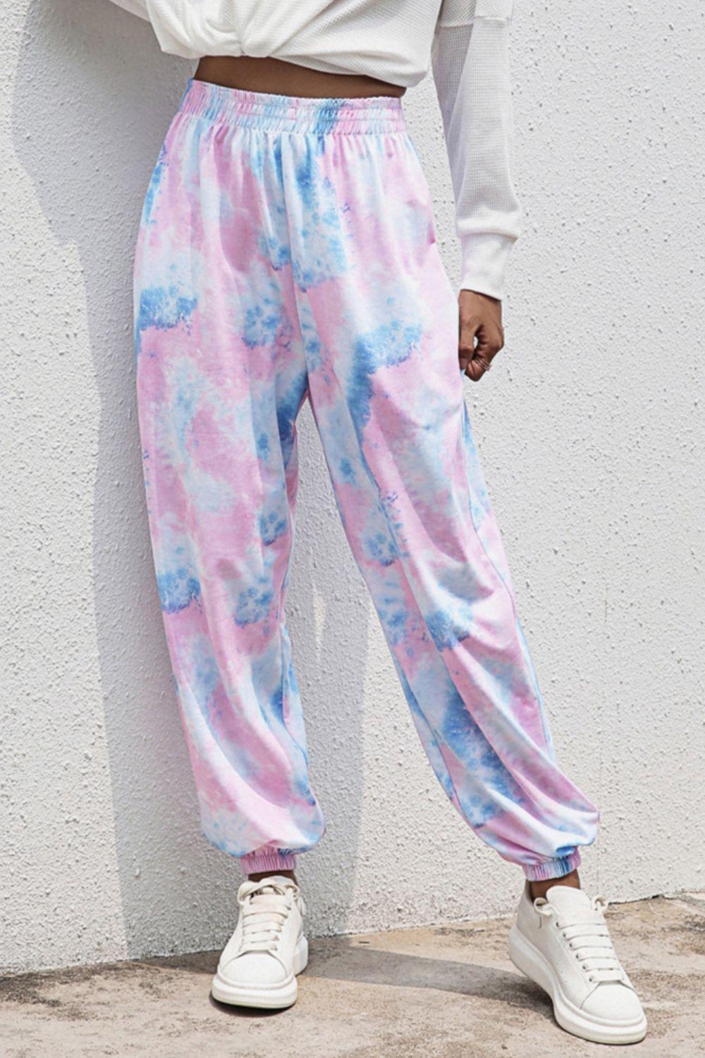 Tie-Dye Joggers with Pockets - Lab Fashion, Home & Health