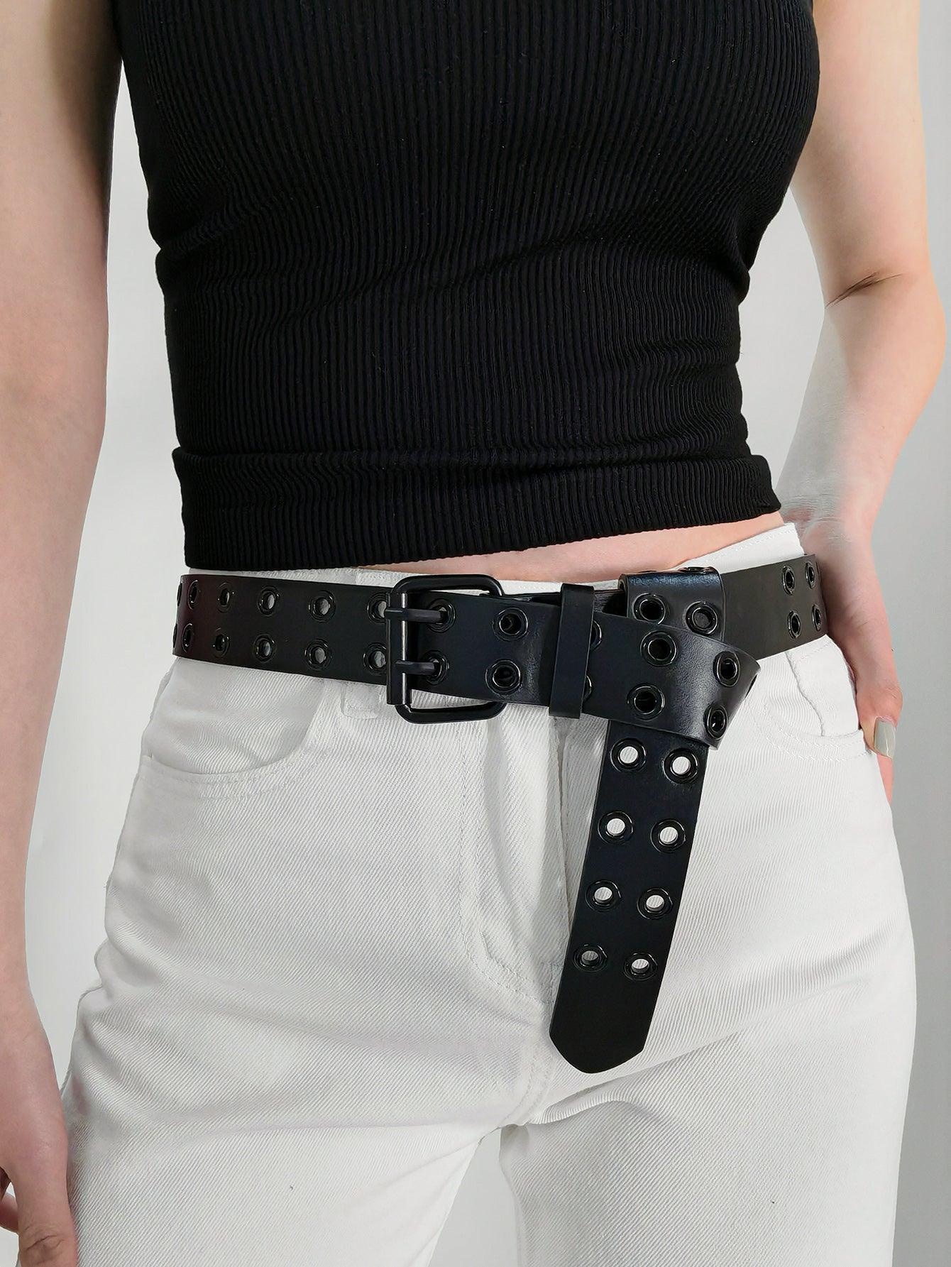 Grommet PU Leather Belt - Lab Fashion, Home & Health