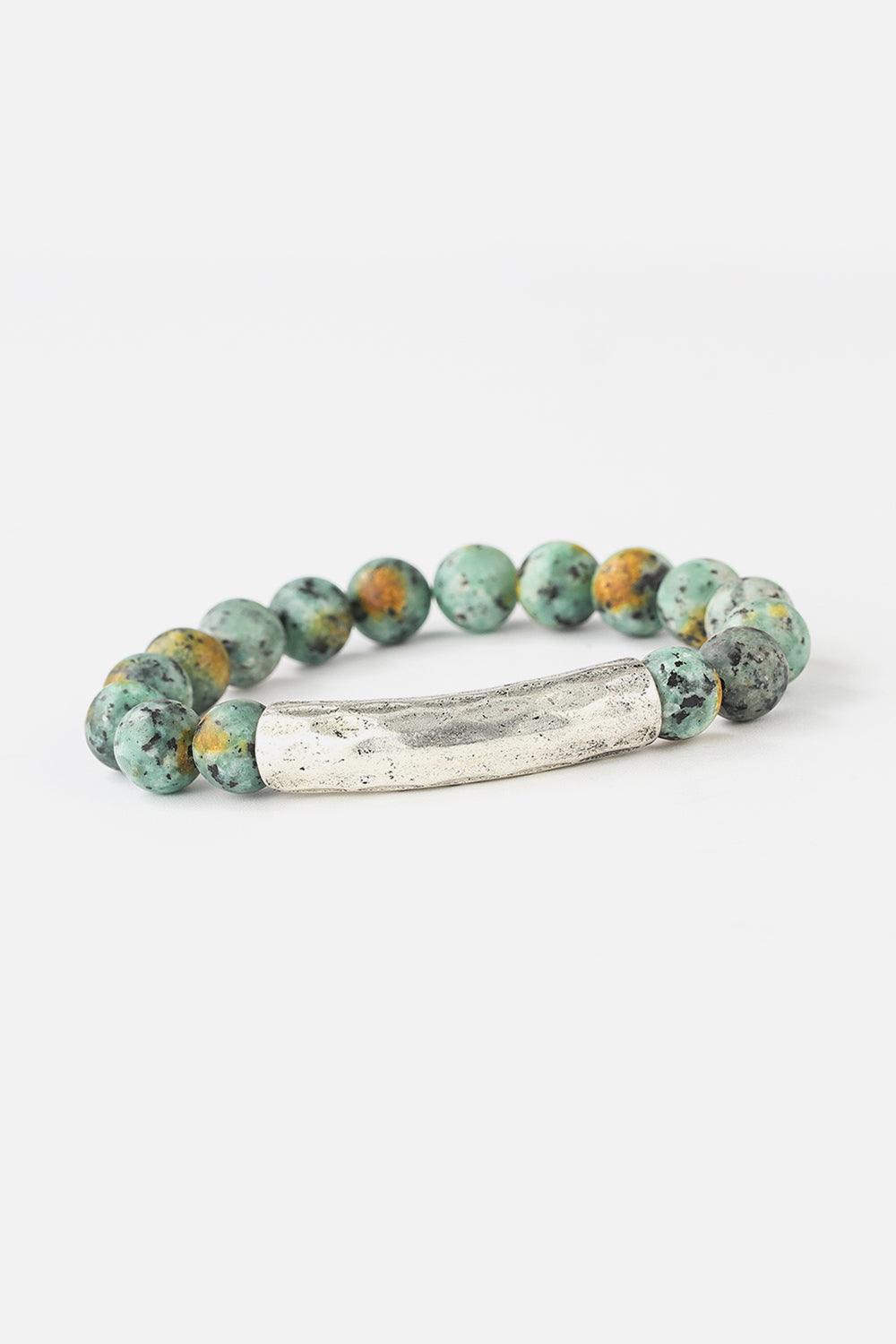 Natural Stone Beaded Bracelet - Lab Fashion, Home & Health