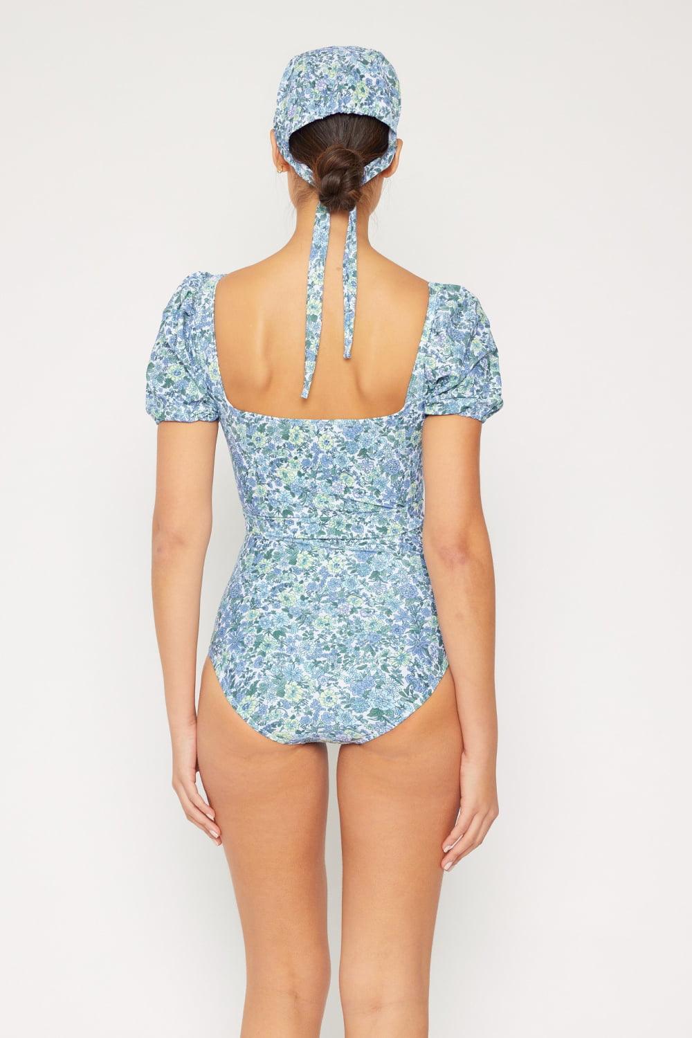 Marina West Swim Salty Air Puff Sleeve One-Piece in Blue - Lab Fashion, Home & Health