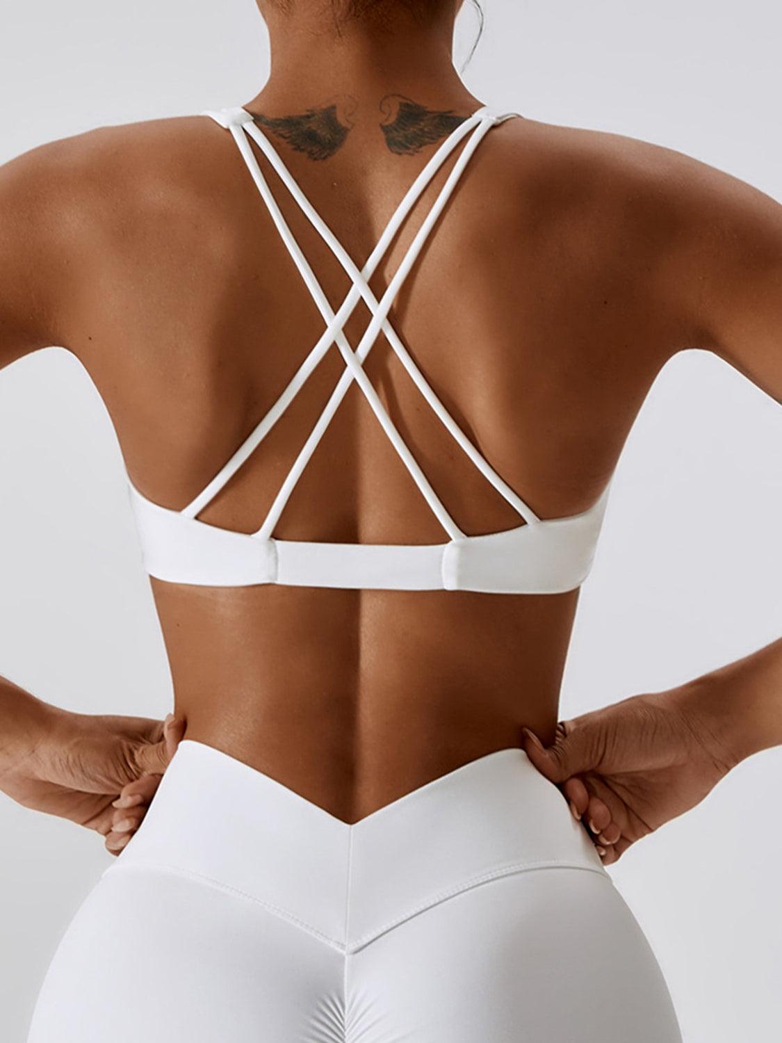 Yoga V-Neck Twisted Sleeveless Sports Bra - Lab Fashion, Home & Health
