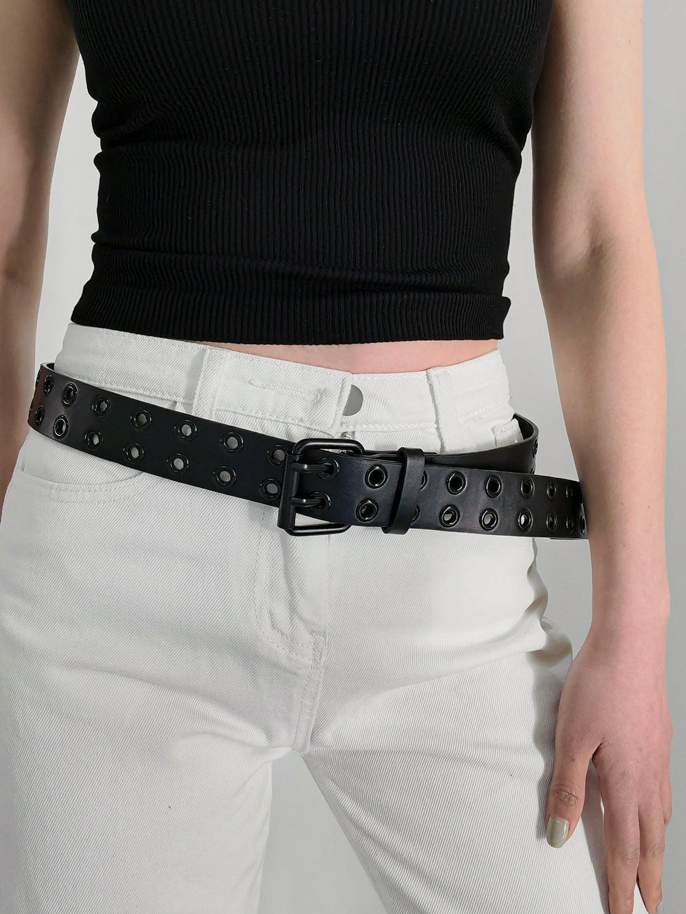 Grommet PU Leather Belt - Lab Fashion, Home & Health