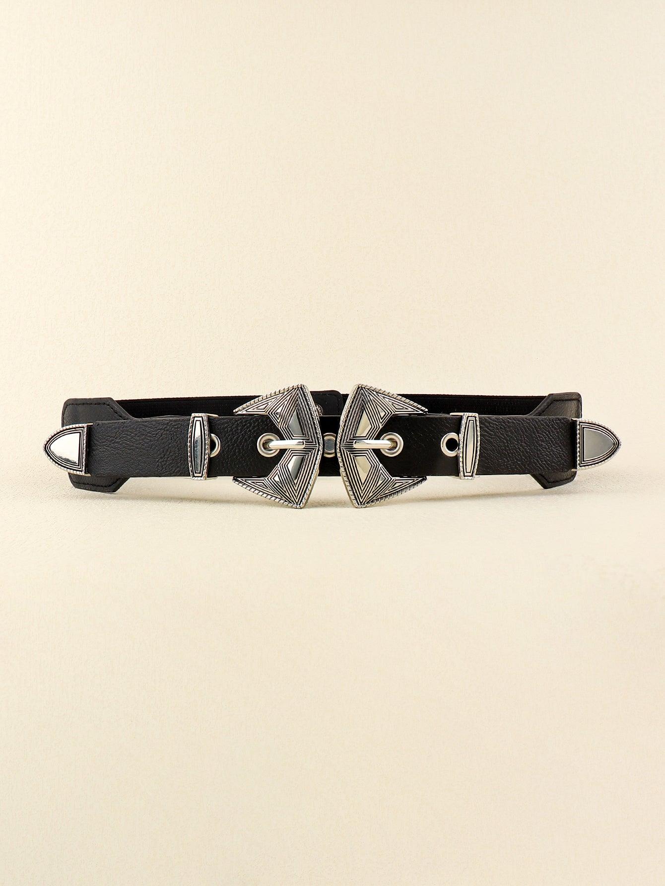 Double Buckle PU Leather Belt - Lab Fashion, Home & Health