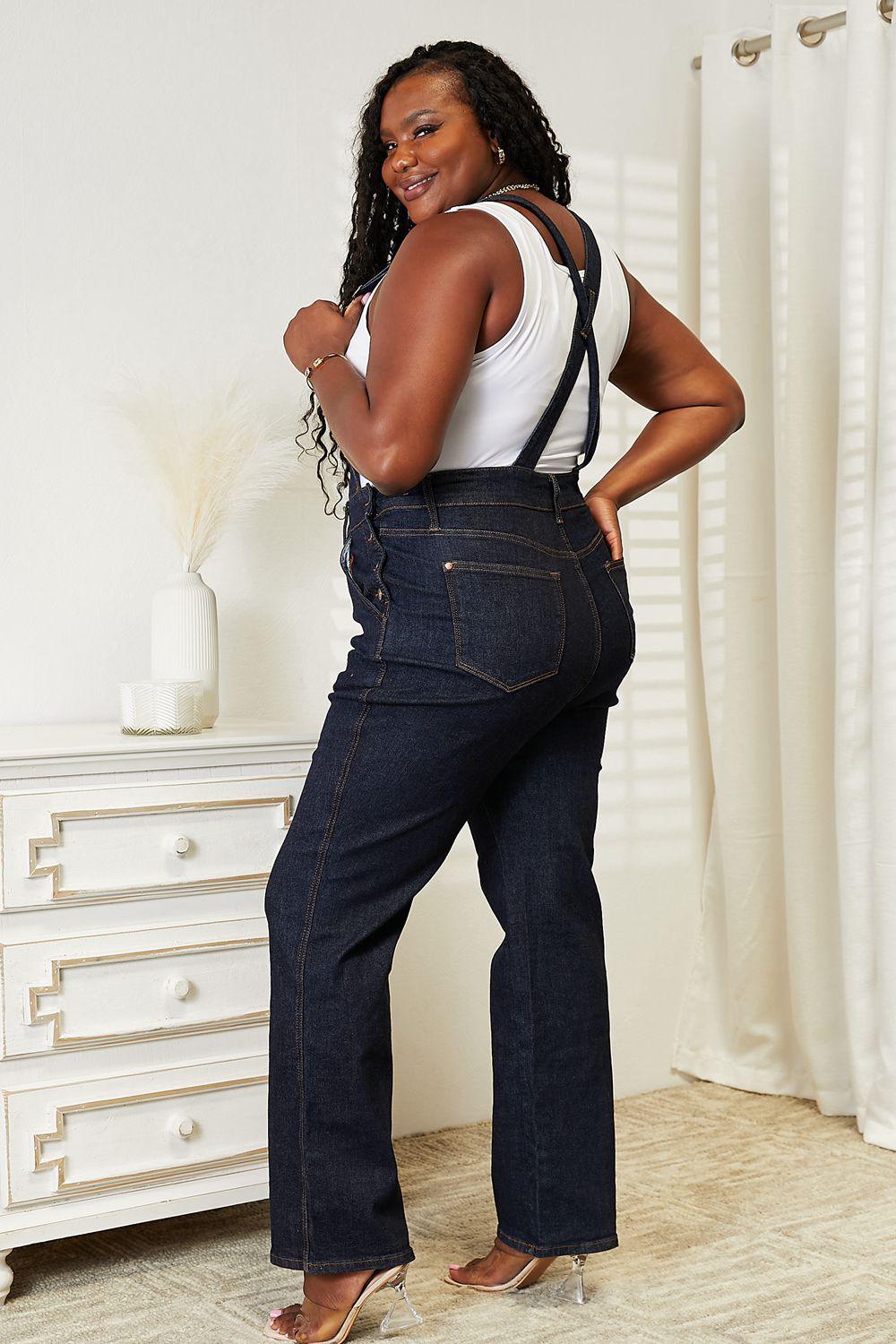 Judy Blue Full Size High Waist Classic Denim Overalls - Lab Fashion, Home & Health