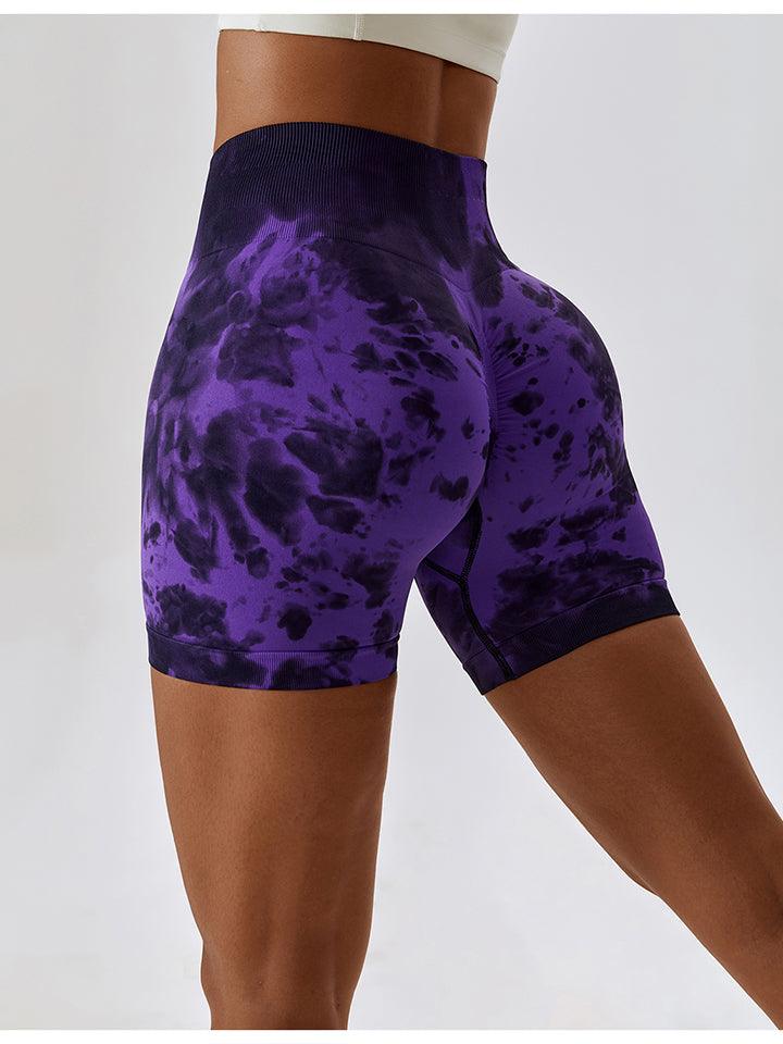 Tie Dye Wide Waistband Sports Shorts - Lab Fashion, Home & Health