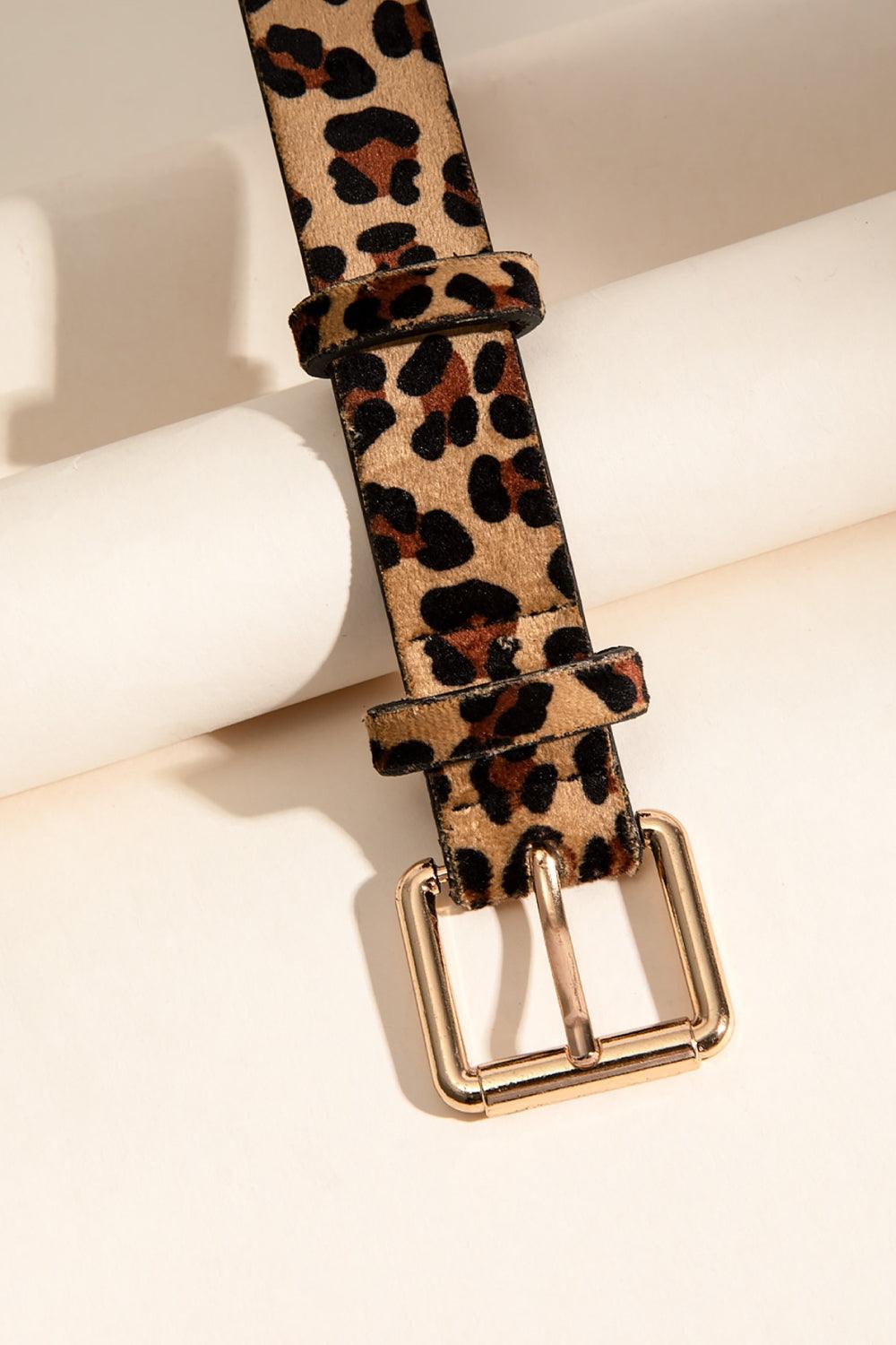 Leopard PU Leather Belt - Lab Fashion, Home & Health