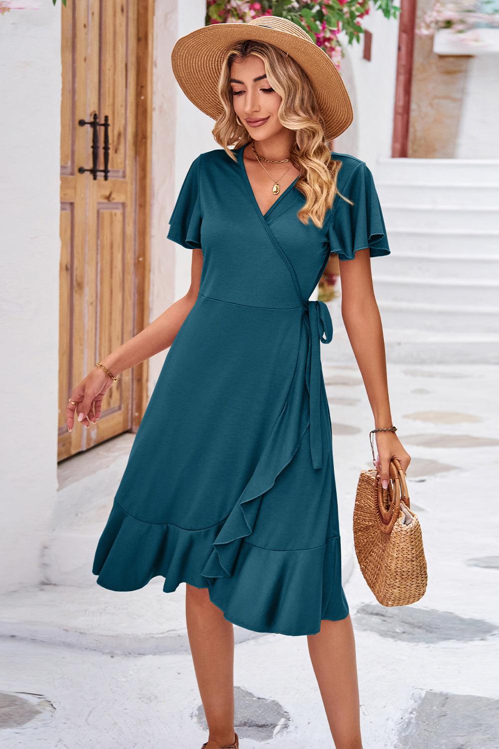 Flutter Sleeve Dress - Lab Fashion, Home & Health