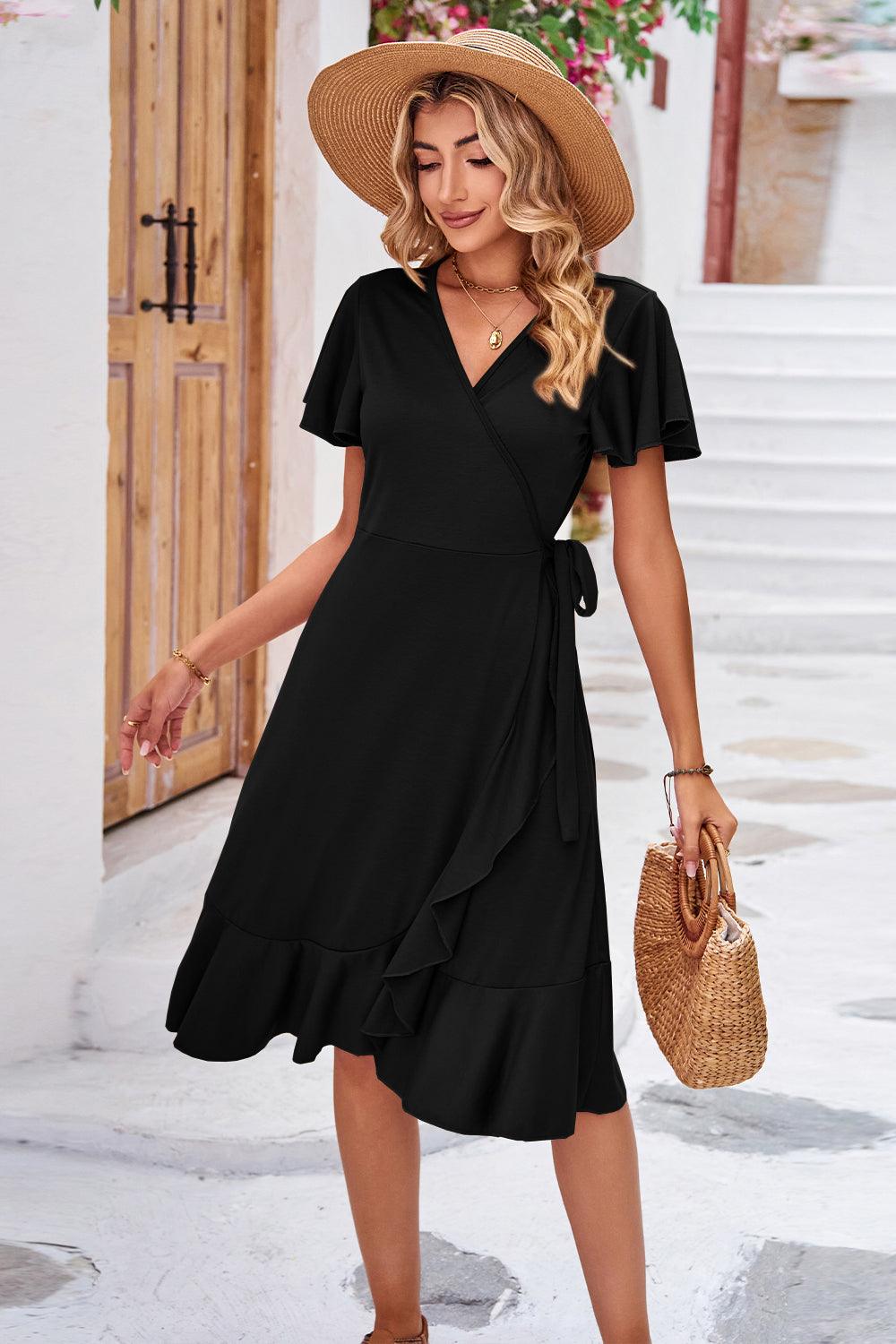 Flutter Sleeve Dress - Lab Fashion, Home & Health