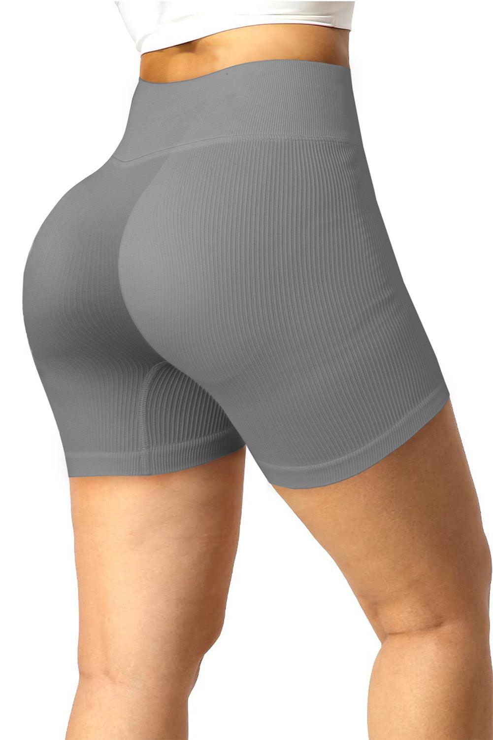 Drawstring Ribbed Sports Shorts - Lab Fashion, Home & Health