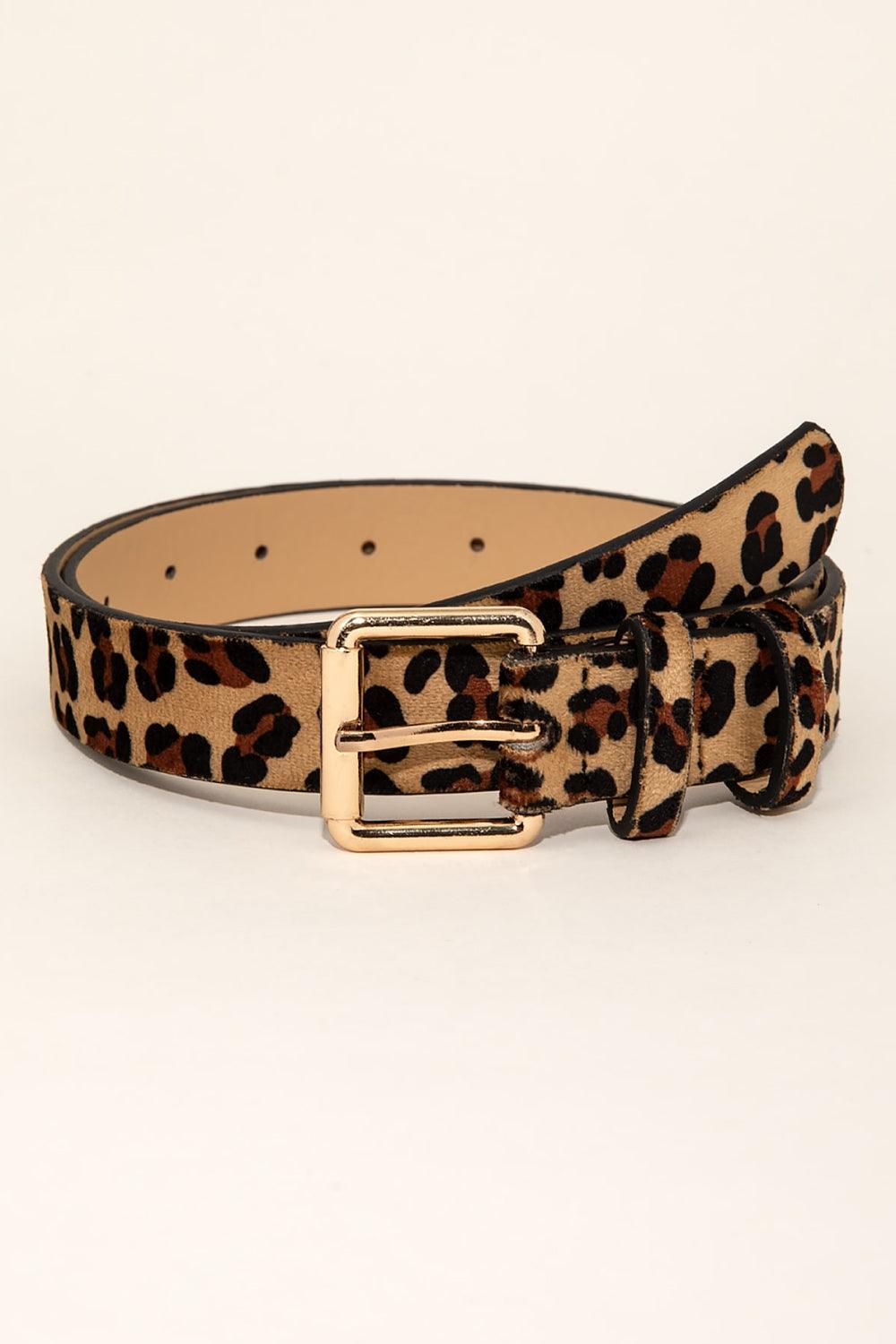 Leopard PU Leather Belt - Lab Fashion, Home & Health